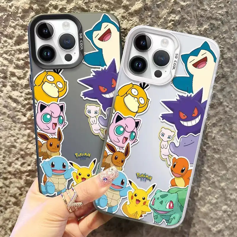 Cute Cartoon Pokemon Pikachu Phone Case For iPhone