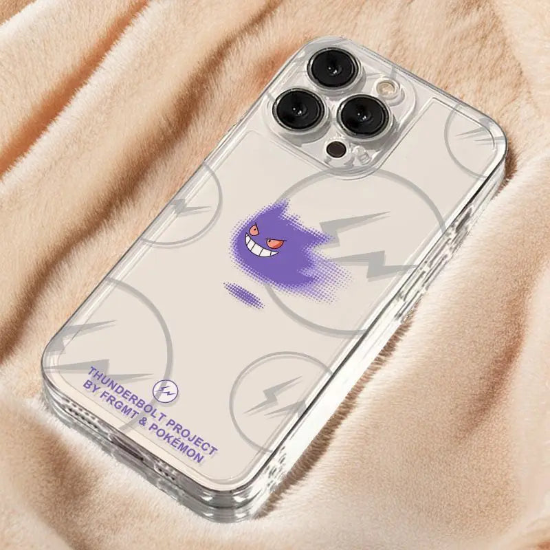 Cute Pokemon Gengar Pikachu Phone Case For iPhone
