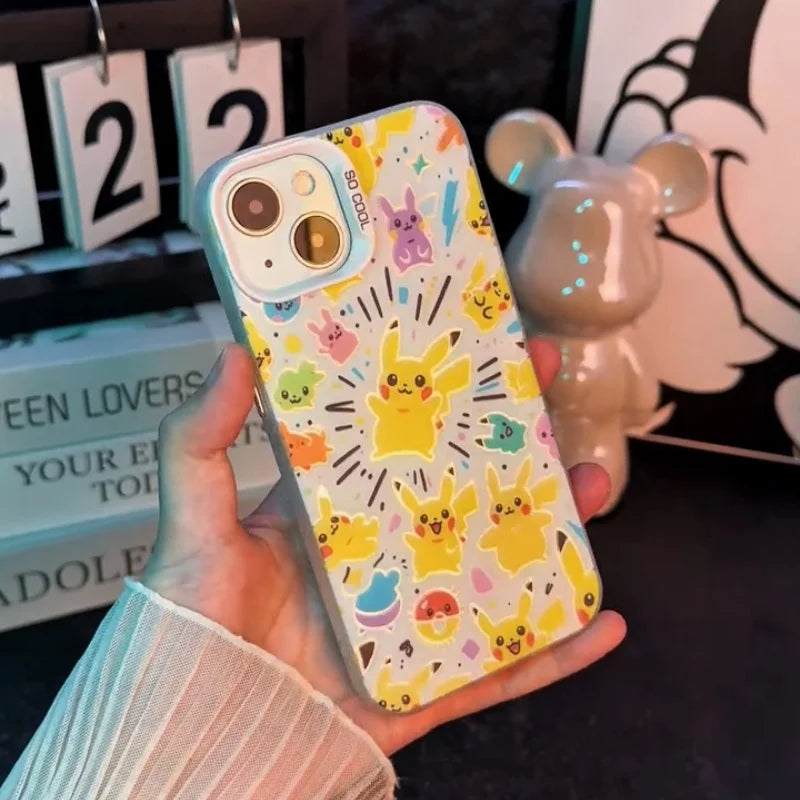 Cute 3D Pikachus Phone Case For iPhone