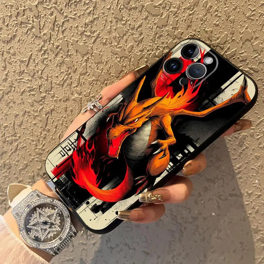 Hot Anime Pokemon Funda Phone Cover Phone Case For Apple iPhone