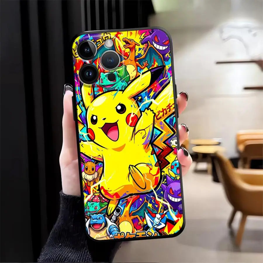 Hot Anime Pokemon Funda Phone Cover Phone Case For Apple iPhone