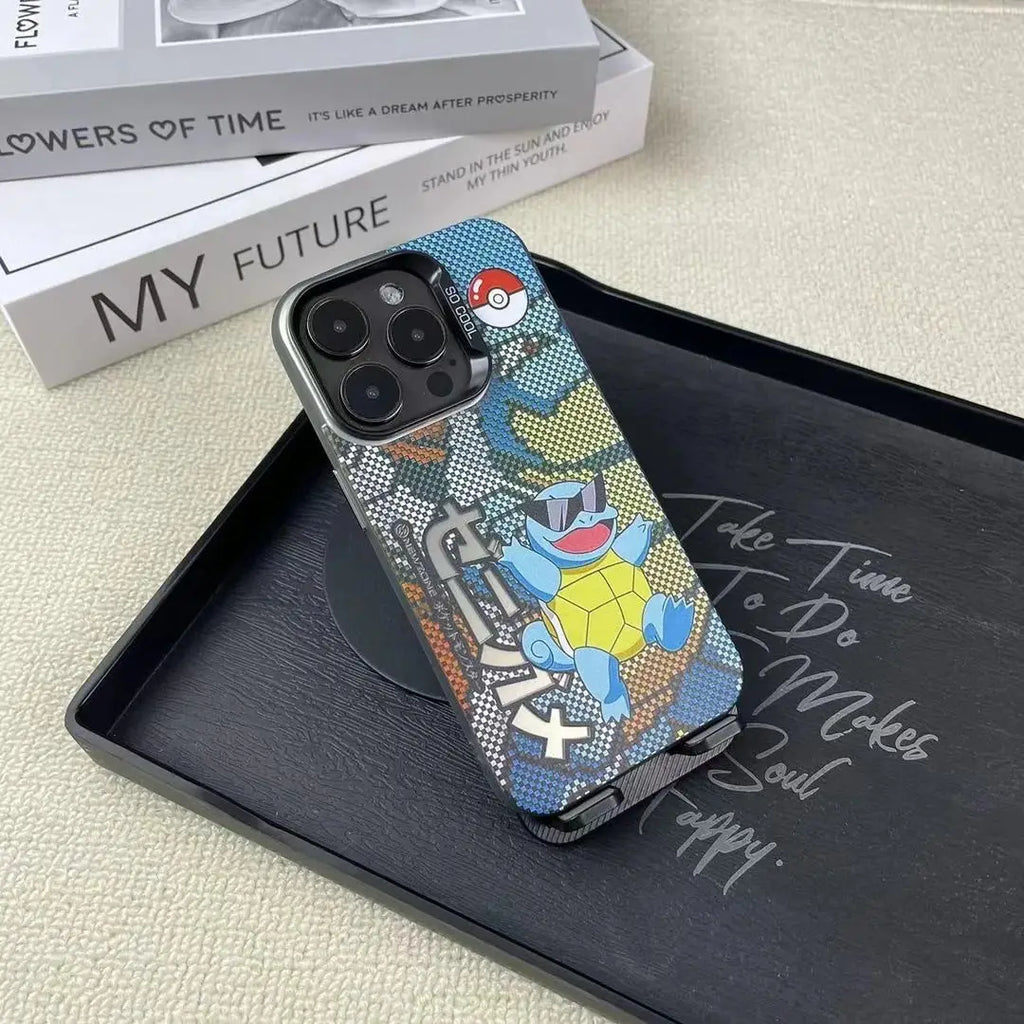 Cute Pixel Pokemon Squirtle Phone Case For iPhone