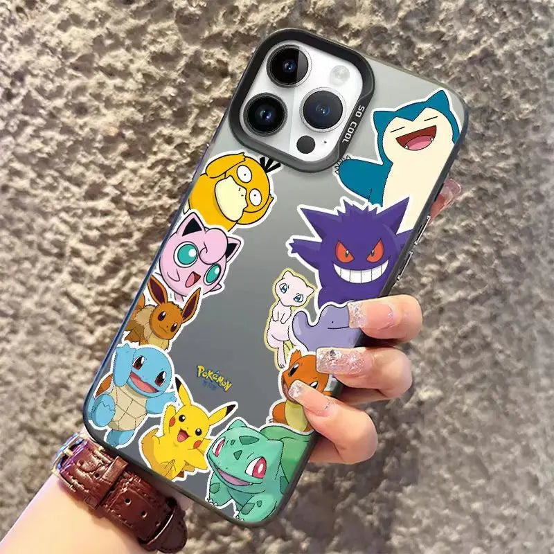 Cute Cartoon Pokemon Pikachu Phone Case For iPhone