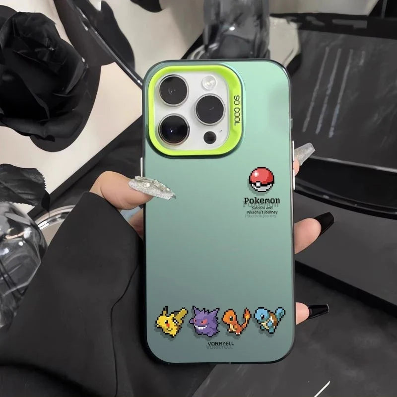Cute Pixel Pokemon Pattern Phone Case For iPhone
