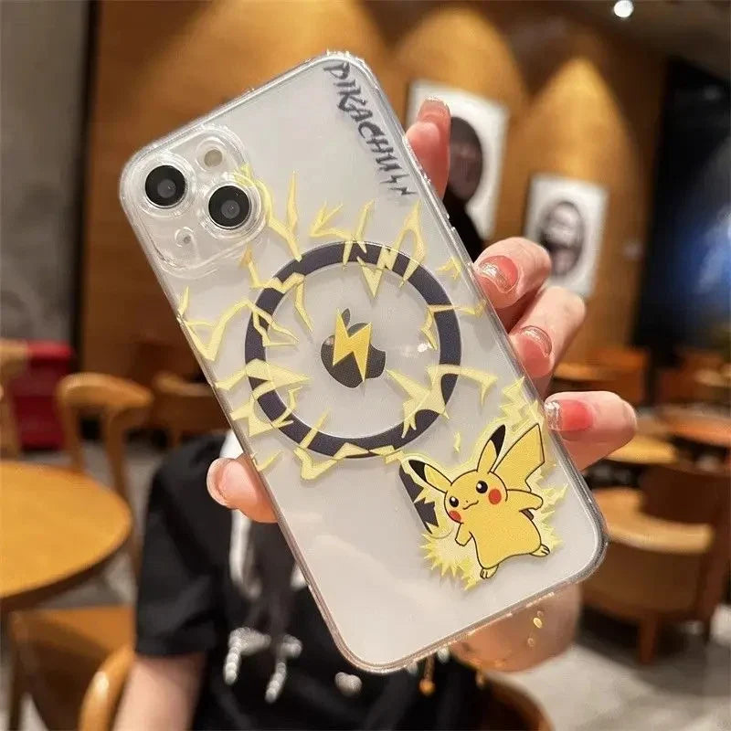 Cartoon Pokémon Pikachu Gengar For Magsafe Phone Case For iPhone