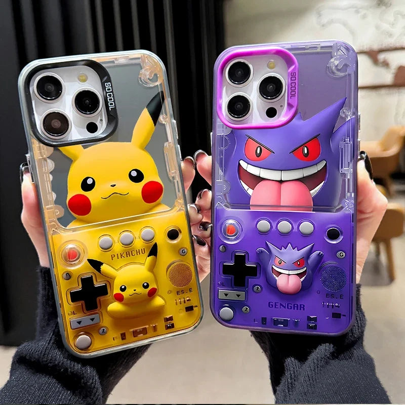 Anime Pikachu Pokemon Gengar Hard Phone Case For iPhone