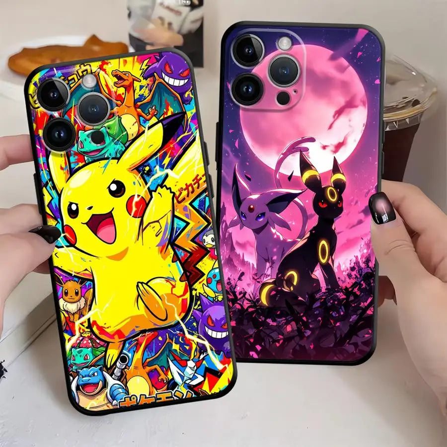 Hot Anime Pokemon Funda Phone Cover Phone Case For Apple iPhone